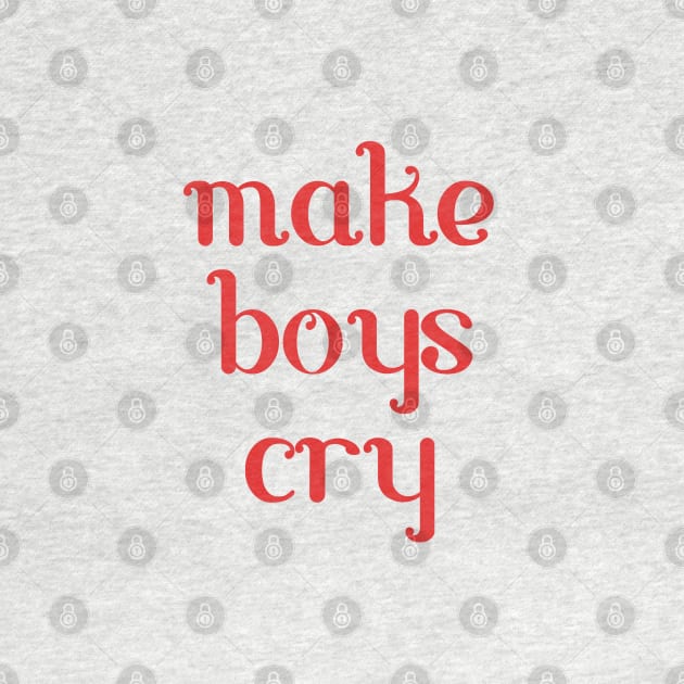 make boys cry by morgananjos